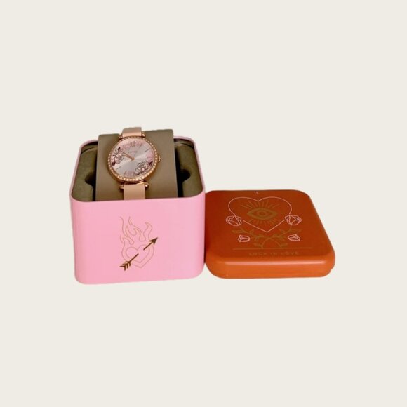 Fossil BQ3604 Tillie Three-Hand Blush Leather Watch - Picture 8 of 8